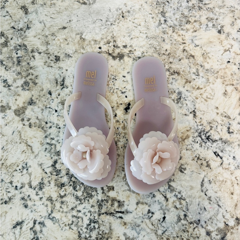 Mel by Mini Melissa Lavender Harmonic Rose Sandals 13